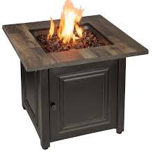 Don't forget the cost of propane adds up how to set up a fire pit on a wood or composite deck. Endless Summer Burlington Steel Propane Fire Pit Table Reviews Wayfair Ca