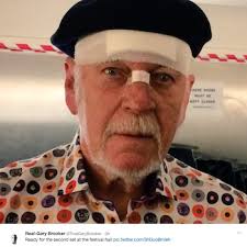 Procol Harum lead singer Gary Brooker given standing ovation after falling  during show and carrying on