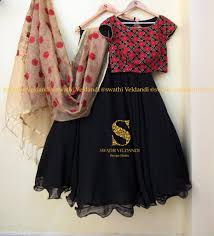 Black And Red Combination Designer Saree Beautiful Black Color Skirt And Black Red Color Combination Crop Top With Jute Dupatta Call Watsapp 91817 Fashion Blouse Design Models Indian Designer Wear
