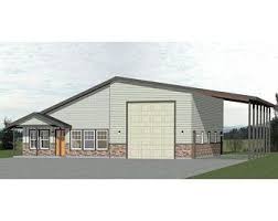 46x48 House 1 Bedroom 1 5 Bath 1 157 Sq Ft Pdf Floor Plan Instant Download Model 3b Barn Style House Morton Building Homes Metal Building Homes