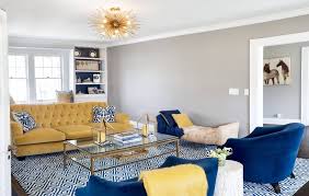 Designing a colorful living room scheme can be an exciting design challenge, helping to make your space feel warm, comfortable and extremely inviting. Gorgeous Blue And Yellow Living Room Decor Yellow Decor Living Room Yellow Living Room Blue And Yellow Living Room