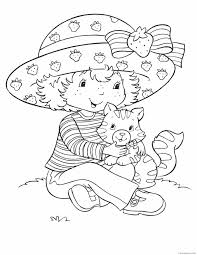 Whether you like to eat strawberries or not, they are beautiful fruits. Strawberry Shortcake Coloring Pages Tv Film Characters Printable 2020 08174 Coloring4free Coloring4free Com