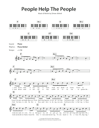 Voir plus d'idées sur le thème partition guitare, guitare, guitare basse. People Help The People Sheet Music Birdy Piano Chords Lyrics