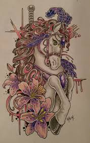 Disney Carousel Tattoo Google Search Horse Tattoo Horse Tattoo Design Carousel Horse Tattoos