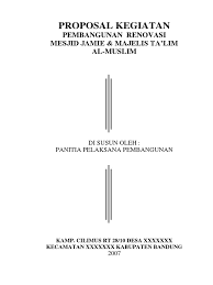 Maybe you would like to learn more about one of these? Contoh Proposal Renovasi Mushola Cara Golden