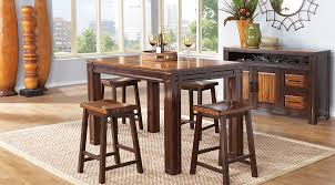Fancy face top of figured flat cut walnut veneers. Brown Beige Gray Dining Room Furniture Ideas Decor