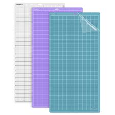 Realike 12x24 Cutting Mat For Cricut Explore One Air Air 2 Maker Standardgrip Lightgrip Stronggrip 3 Mats Variety Adhesive Non Slip Cut Mats Replacement Accessories For Cricut