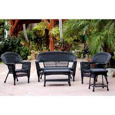 Sold by hila8903 an ebay marketplace seller. 5pc Black Wicker Conversation Set Without Cushion