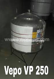 Harga per 1.000 liter adalah 3 juta rupiah. Tangki Air Stainless Steel 250 Liter Malaydede