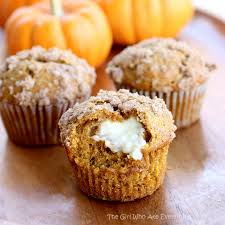 3 in medium bowl, beat cheesecake filling ingredients with electric mixer on medium speed until well mixed. Pumpkin Cream Cheese Muffins The Girl Who Ate Everything