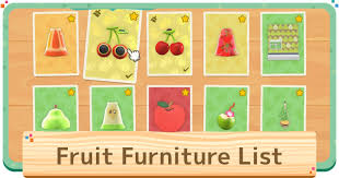How many tiers are there in animal crossing new horizons? Acnh Fruit Furniture Set Full List Animal Crossing Gamewith