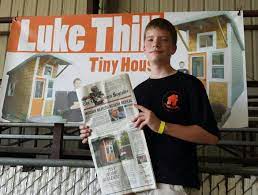 13 Year Old Luke Thill Builds Own Home For Just 1 500 Articlesvally Tiny House 13 Year Olds 16 Year Old