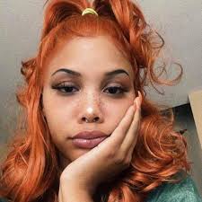 COPPER 14” SHORT BODY WAVY lace front wig *NEW*