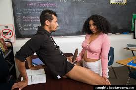 Busty black teen Hadiya Honey gets lessons in fucking from her big black  cock teacher
