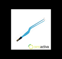 PINZA BIPOLAR ANGULADA CURVA 20 cm. 1 mm UP