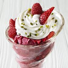 Coupe Tutti Rosso Coulis De Fruits Creme Fouettee Framboise