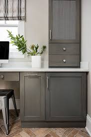 The Cabinets Are Maple And Finished In A Weathered Grey Stain Gray Stained Cabinets Staining Cabinets Kitchen Cabinets