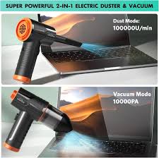 Cordless electric compressed air duster/blower