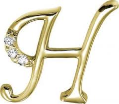 kiara h alphabet design american diamond pendant