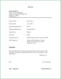 resume formats for fresher mryn ism