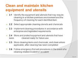 Small equipment identification complete the small equipment identification worksheet make sure to include what the utensil is used for after you identify it you will have a quiz. Clean And Maintain Kitchen Equipment And Utensils Ppt Download