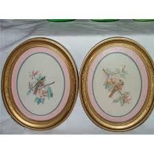 2019 new year home tour. Vintage Home Interior Bird Pictures Oval Frames 1243051