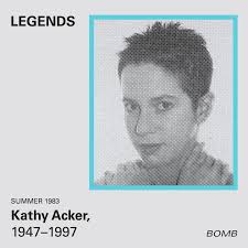 In an unorthodox interview with TV writer and producer Mark Magill from  1983, novelist and feminist critic Kathy Acker talks about marriage, sex,  God, the Thirteenth Amendment, and baseball. Follow the link