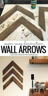 Easy Diy Wooden Arrow Wall Decor Tutorial In 2020 Arrow Wall Decor Wall Decor Tutorial Diy Wall Decor