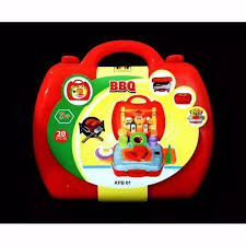 Korean kitchen set toys in luggage. Bbq Grill Toys Suitcase Kpb01 Shopee Philippines