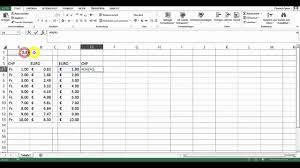 Mit einem währungsrechner können sie den preis einer währung in den preis einer anderen währung umrechnen lassen. Kursberechnung Chf Eur In Excel Youtube
