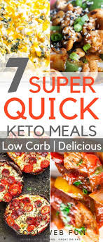 7 Quick Keto Meals In 30 Minutes Or Less Quick Keto Meals Keto Recipes Easy Keto Recipes