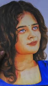 "Presenting my latest artwork: a portrait of @_aiswaryaa_a as Anna Louis  from 'Officer