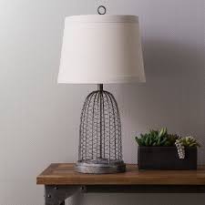 Farmhouse Style Table Lamp Gray Wire Beekman 1802 Farmhouse Farmhousestyle Affiliate Rustic Table Lamps Grey Table Lamps Farmhouse Lamps