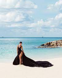 Women off shoulder long sleeve maternity dress tulle elegant slim fit gown baby shower photography maxi dress for photo shoot. Flowy Flying Photo Dress On Instagram Beautiful Anna Niziy In Black Multi Wrap Long Dress For Order Te Beach Photoshoot Birthday Photoshoot Photoshoot