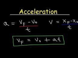 Acceleration Physics Velocity One Dimensional Motion Equations Formulas Examples And Problems Youtube Physics Physics Formulas Equations