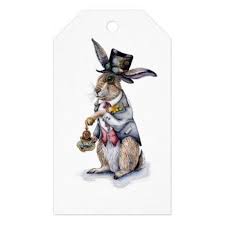 Steampunk March Hare Gift Tags Animal Gift Ideas Animals And Pets Diy Customize Hare Gifts Alice In Wonderland Gifts Gift Tags