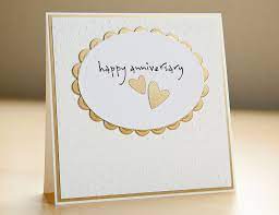 Here is the list of the key pieces of information that should be included in an anniversary invitation card: 50th Wedding Anniversary Card 50th Anniversary Cards Homemade Anniversary Cards Anniversary Cards Handmade