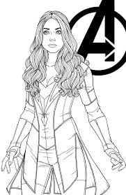 Wanda Maximoff By Jamiefayx Superhero Coloring Marvel Coloring Superhero Coloring Pages