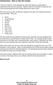Track And Field Drills And Practice Plans Pdf Free Download