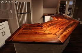 From distressed wood to stone and brick, discover the top 70 best rustic bar ideas. Ontario Reclaimed Barnwood Furniture On Twitter Reclaimed Wood Bar Top We Made For Bolton Customer Hemlock Threshing Floor 2 Construction Custom Sink Cutouts Original Barn Floor Board Edges Distressing Maintained