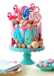 Candyland Fantasy Drip Novelty Birthday Cake Photograph By Milleflore Images