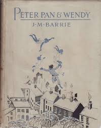 Vintage Peter Pan Wendy Book Cover Decorated By Gwynedd M Hudson Published In London By Hoddder Stoughton 1 Peter Pan Peter Pan Book Original Peter Pan
