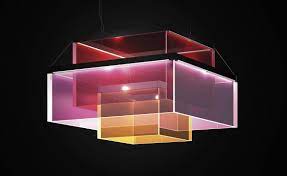 The Square Light By Johanna Grawunder Lighting Inspiration Square Light Fixture Acrylic Chandelier