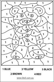 Harder Color By Number Bear Page Preschool Teddy Bear Activities 0to5 Com Au Teddybear Colour By Numbe Color By Numbers Bears Preschool Teddy Bear Day