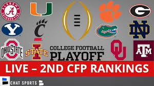 It seemed inevitable earlier this year that the college football playoff would expand at some point this decade, likely to a 12. Cfp Rankings Live Top 25 Teams In 2nd College Football Playoff Rankings For 2021 Youtube