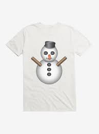 Emoji Holiday Icons Snowman T Shirt Holiday Icon Emoji Snowman