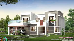 2890 Square Feet 4 Bedroom Flat Roof Modern Home Plan Modern House Plans Flat Roof House Duplex House Design