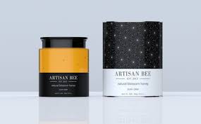 Black And Gold Makeup Packaging Artisan Bee The Dieline Honey Packaging Creative Packaging Design Packaging Design