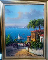 619 Begenme 43 Yorum Instagram Da Ozgur Sanat Galerisi Ozgursanatgalerisi Sanatci Zekeriya Malkoc Uskudar Kiz Kulesi Soyut Manzara Resim Sanatcilar