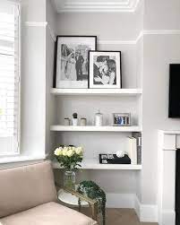 37 Simple Living Room Shelving Ideas For Space Saving Homeridian Com Living Room Shelves Living Room Grey Simple Living Room